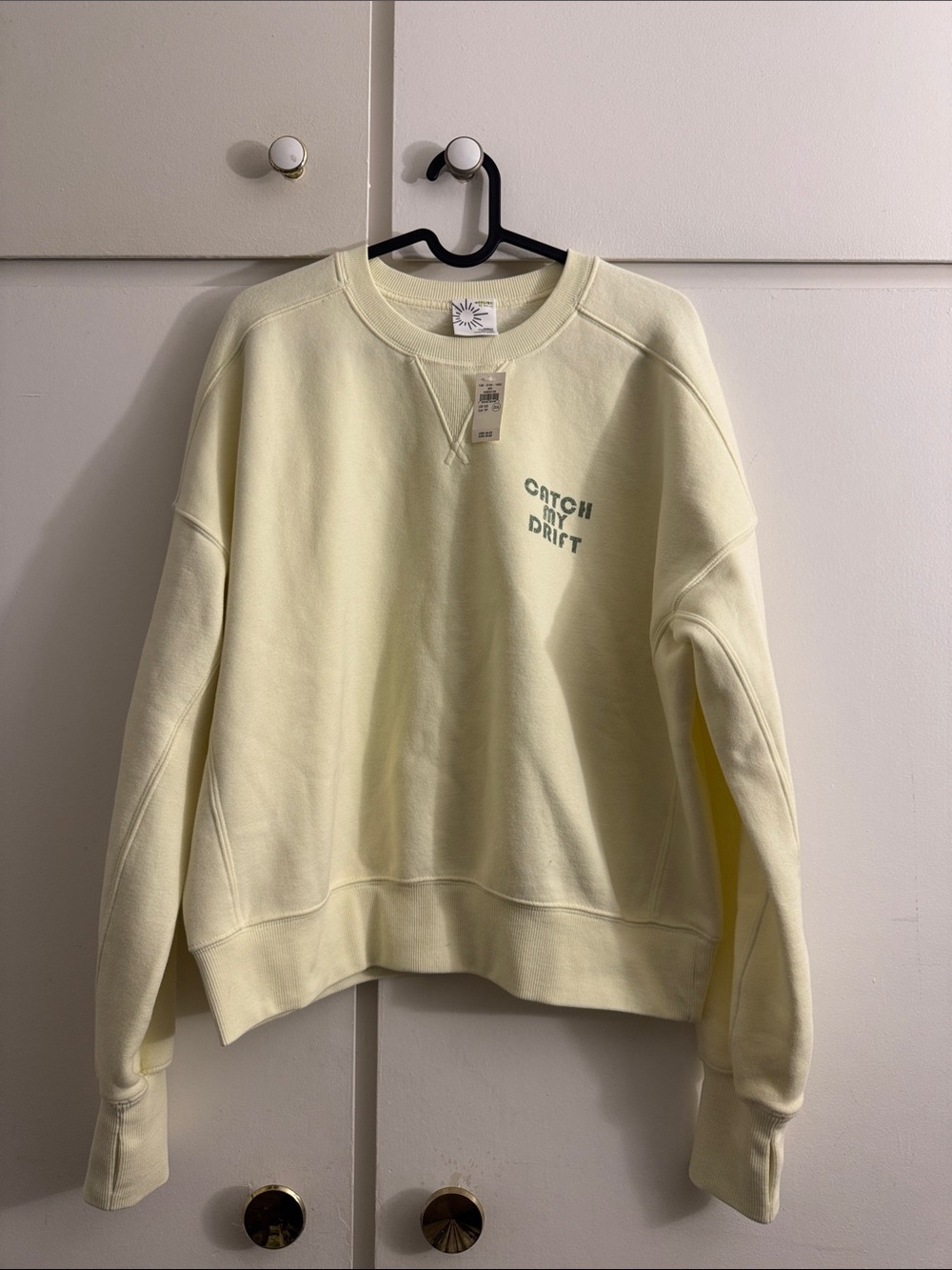 Aerie butter yellow crewneck sweatshirt